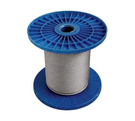 Изображение товара Трос для растяжки КРЕП-КОМП DIN 3060, 8 мм (6x19) (200метров) трп8