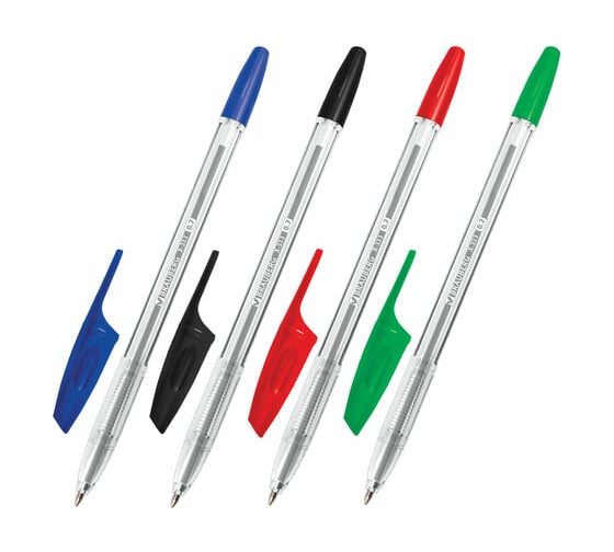 Изображение товара Ручки шариковые BRAUBERG X-333, набор 4 цвета, узел 0.7 мм, линия 0.35 мм 144252