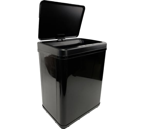Изображение товара Ведро для мусора Homium Bin складное, черный, с сенсором, 50 л SD-808-50L-black