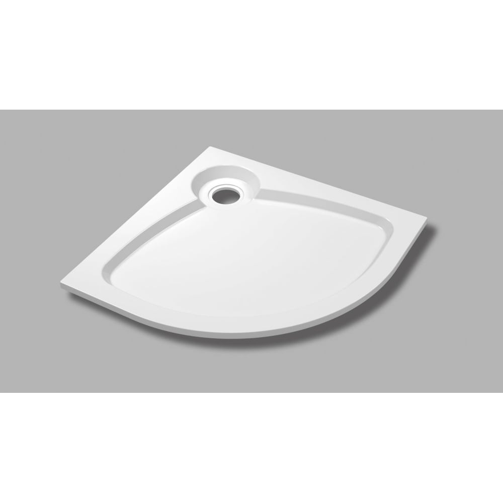 Изображение товара Встраиваемый литой душевой поддон из искусственного мрамора Cezares 900x900 мм белый