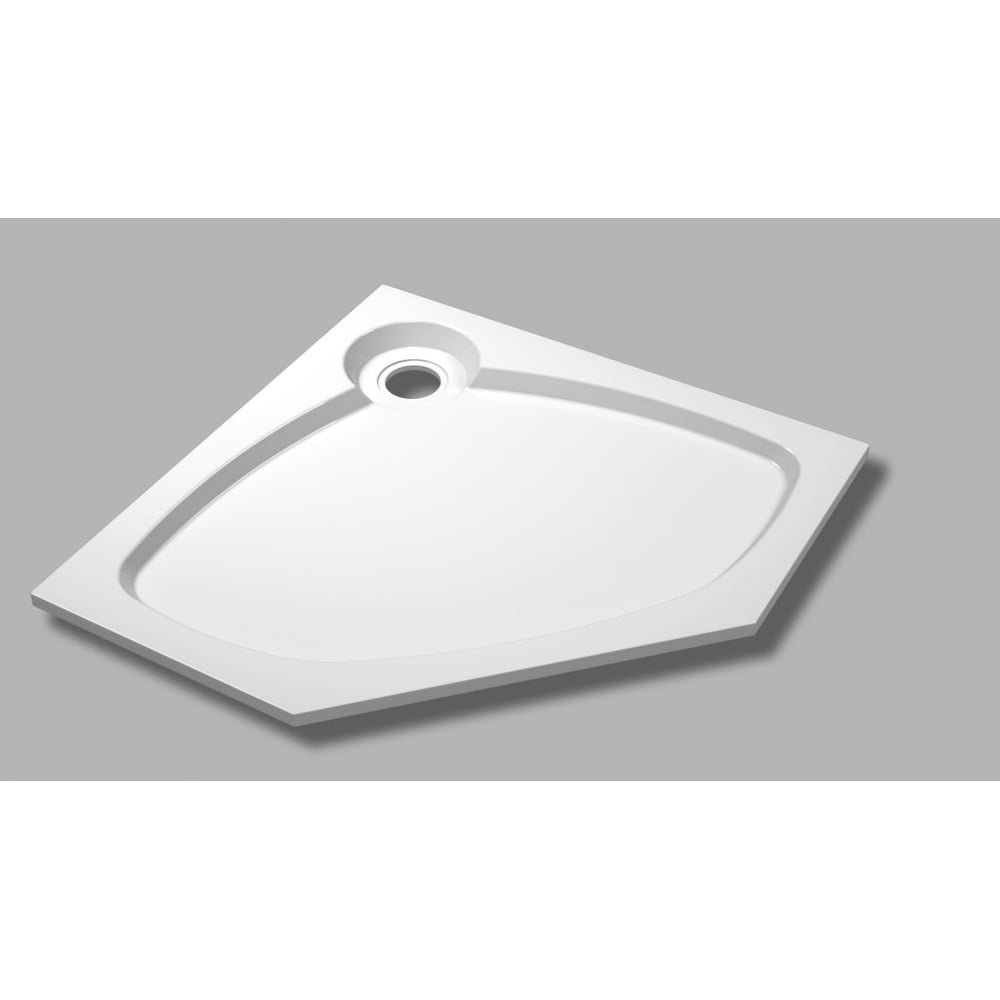 Изображение товара Встраиваемый душевой поддон из искусственного мрамора Cezares 900x900 мм белый