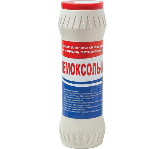 Изображение товара Чистящее средство ПЕМОКСОЛЬ-М порошок с хлором 500 г, Лимон, универсальное, туба 700607