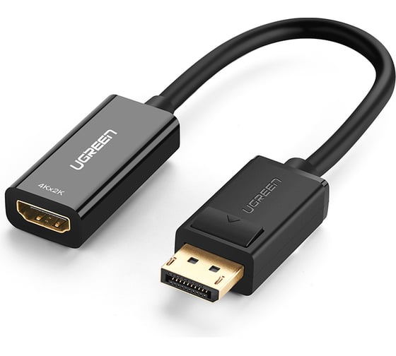 Изображение товара Конвертер Ugreen MM137 (40363) DP to HDMI Female Converter 4K 2K-30Hz. Цвет: черный 40363_