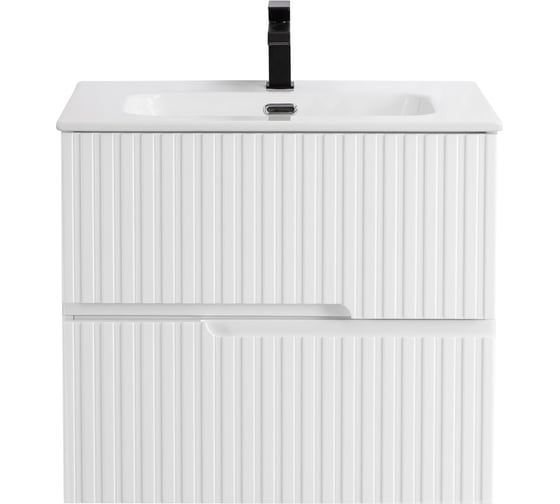 Изображение товара База под раковину CEZARES DUET-N подвесная с двумя выкатными ящиками, Bianco Lucido, 700x457x500, DUET-N-700-2C-SO-BL