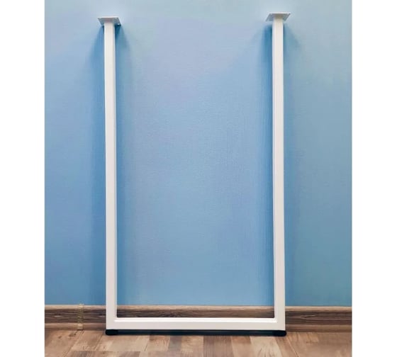 Изображение товара Подстолье для стола Parallax 990 550 40 прямоугольное регулируемое Лофт металлическое барное белое 1 шт. 46WN0550510990-PRM