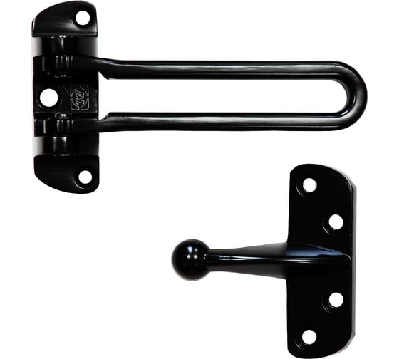 Изображение товара Блокиратор открывания двери Doorlock DL CH01/108/Black черный, открывание внутрь 74423