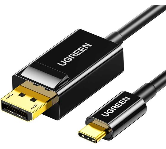 Изображение товара Кабель Ugreen MM139 (50994) USB Type C to DP Cable. Длина 1,5 м. Цвет: черный 50994_