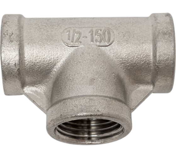 Изображение товара Тройник Benarmo нержавеющая сталь Ду15 1/2 ВР 129-2006