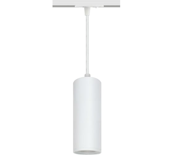 Изображение товара Трековый подвесной светильник однофазный truEnergy под лампу GU10 D55xH200мм белый/алюминий 21155