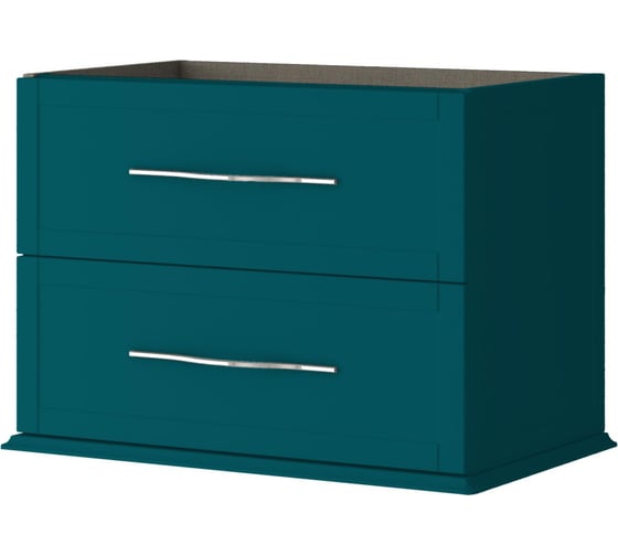 Изображение товара База подвесная под раковину CEZARES TIFFANY с двумя выдвижными ящиками, Blu Petrolio 54950