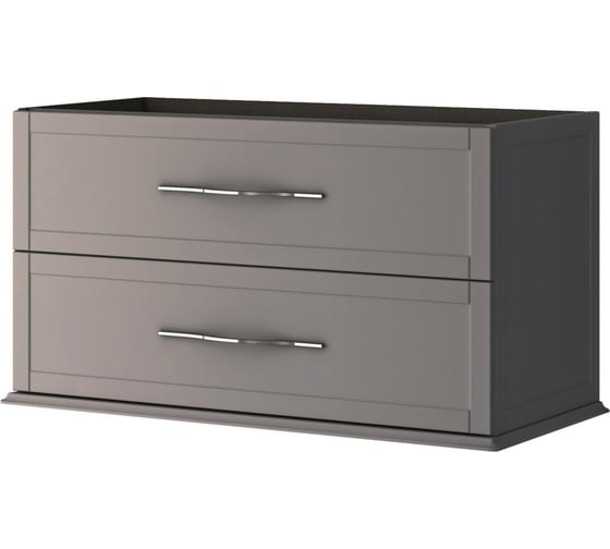 Изображение товара База подвесная под раковину CEZARES TIFFANY с двумя выдвижными ящиками и доводчиками Grigio Nuvola 55243