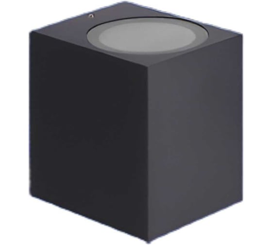 Изображение товара Светильник фасадный прямоугольный truEnergy с рассеивателем под лампу GU10 IP54 черный/алюминий 26005