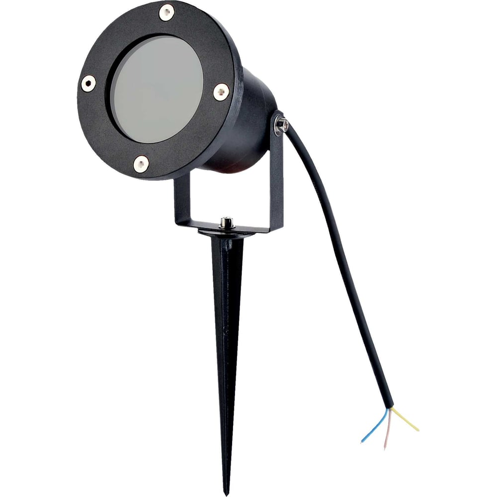 Изображение товара Газонный уличный светильник truEnergy с съемным колышком GU10 IP65 черный алюминий