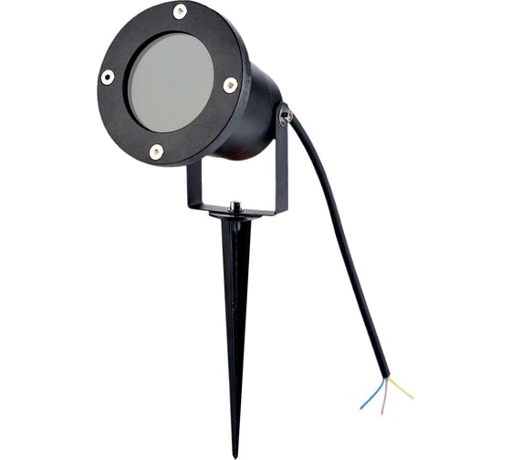 Изображение товара Светильник уличный газонный truEnergy cо съемным колышком под лампу GU10 IP65 черный/алюминий 26200