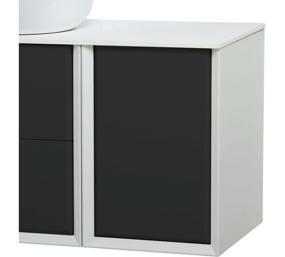 Изображение товара Шкафчик подвесной CEZARES BELLAGIO с одной дверцей, совместимый с базой под раковину, Grafite, 35x46x48 54863