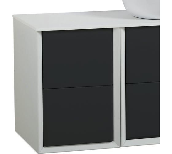 Изображение товара Шкафчик подвесной CEZARES BELLAGIO совместимый с базой под раковину, Grafite, 35x46x48 54718