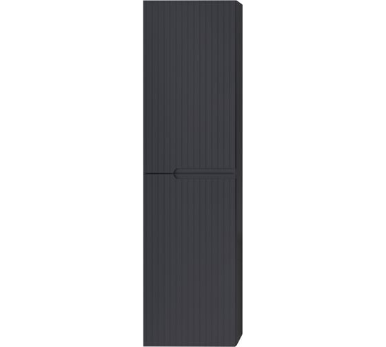 Изображение товара Шкаф подвесной CEZARES DUET с двумя распашными дверцами с доводчиками, с полками, универсальный, Grafito, 400x300x1500 DUET-1500-2A-SC-GR-P