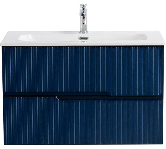 Изображение товара База под раковину CEZARES DUET-N подвесная с двумя выкатными ящиками, Sapfiro, 800x457x500, DUET-N-800-2C-SO-SPF-P