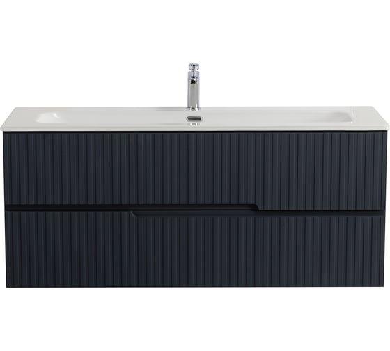 Изображение товара База под раковину CEZARES DUET-N подвесная с двумя выкатными ящиками, Grafito, 1200x457x500, DUET-N-1200-2C-SO-GR-P