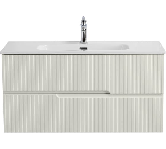 Изображение товара База под раковину CEZARES DUET-N подвесная с двумя выкатными ящиками, Альпака Брашированная, 1000x457x500, DUET-N-1000-2C-SO-AS-P