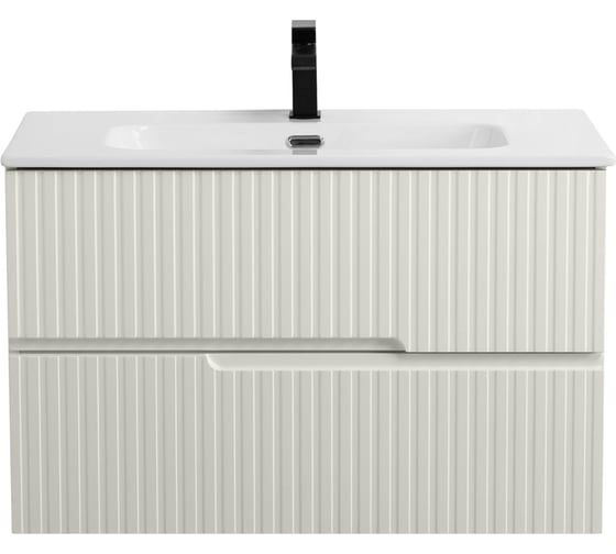 Изображение товара База под раковину CEZARES DUET-N подвесная с двумя выкатными ящиками, Альпака Брашированная, 800x457x500, DUET-N-800-2C-SO-AS-P