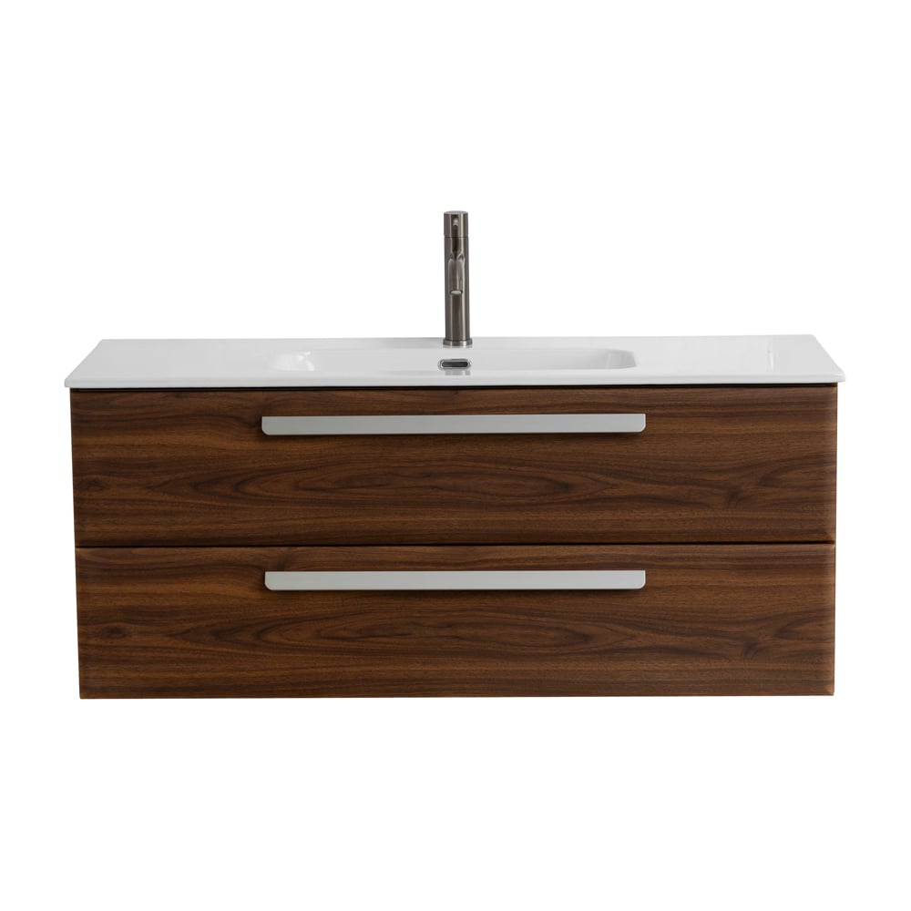 Изображение товара Подвесная база под раковину CEZARES ECO-CER-N с ящиками орех шоколад софт