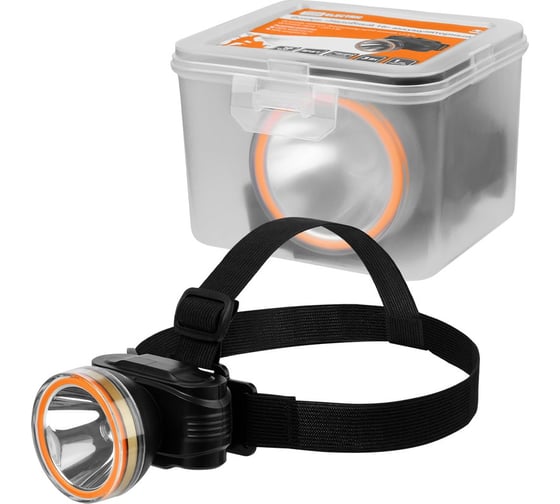 Изображение товара Фонарь TDM ELECTRIC «Налобный 16» аккум., 3 Вт LED, Li-Ion 3,7 В 1,2 Ач, 200 лм, 230 В, TDM SQ0350-0077