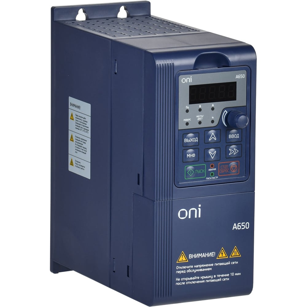 Изображение товара Преобразователь частоты ONI A650 380В 3ф 2,2кВт 5,5А