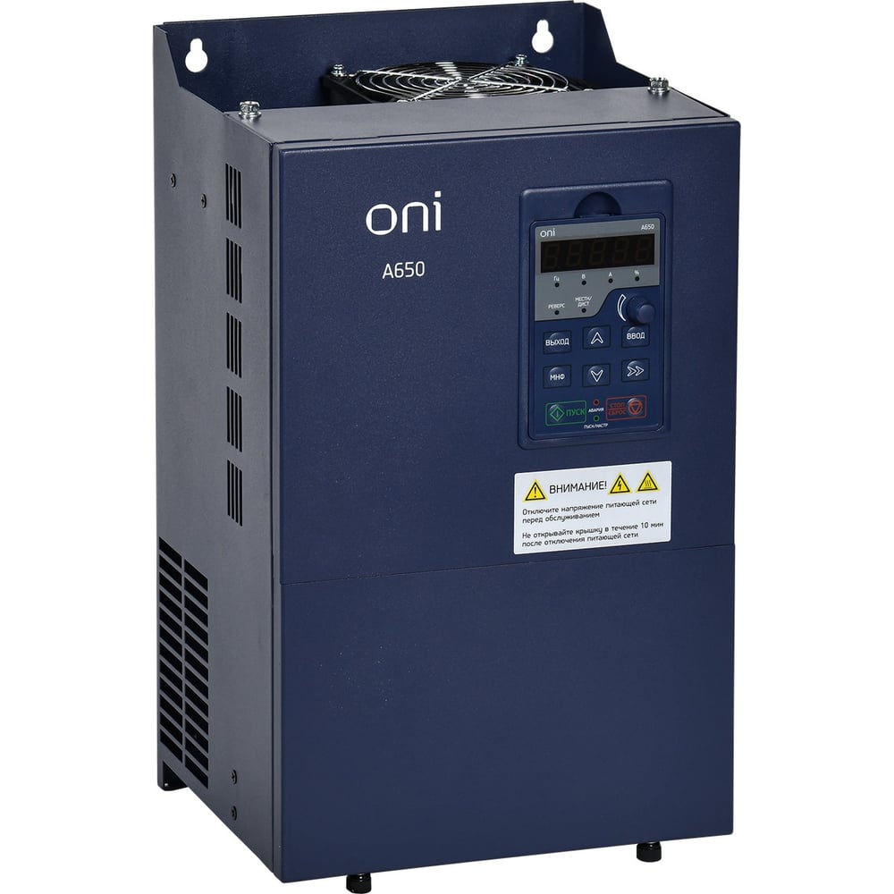 Изображение товара Преобразователь частоты ONI A650 380В 3Ф 55кВт 112А тор. M A650-33E55TM