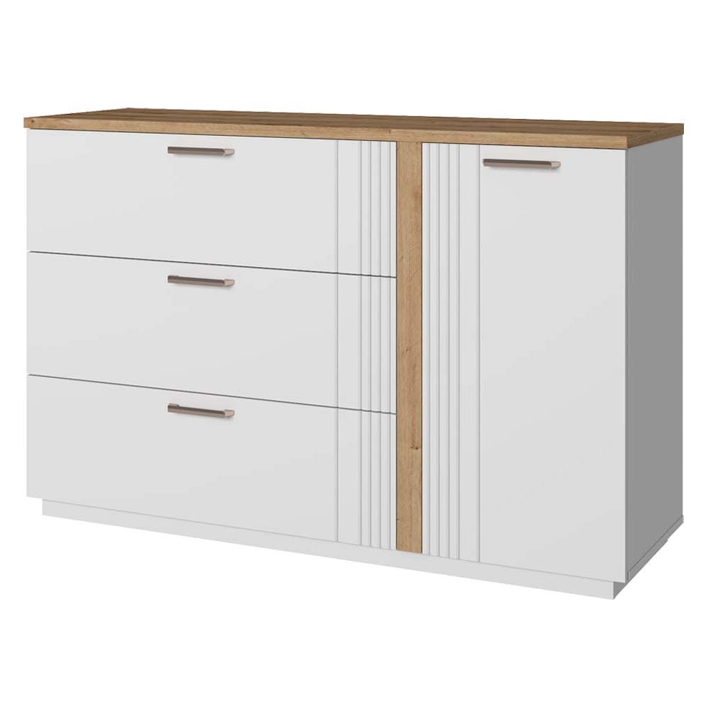 Изображение товара Тумба Anrex MATEO 1D3S белый/дуб наварра