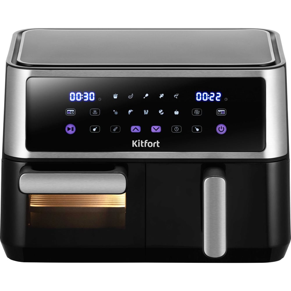 Изображение товара Аэрогриль Kitfort 2 в 1 КТ-2256 мощность 2850 Вт сенсорный дисплей