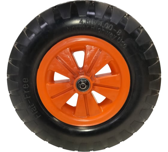 Изображение товара Колесо пенополиуретановое ООО РВ Пласт 4.80/4.00-8, ступица 12 мм 0266