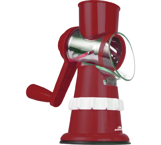 Изображение товара Терка-овощерезка Добрыня DO- механическая, 3 насадки, гранат 503