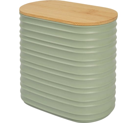 Изображение товара Пластиковый контейнер с бамбуковой крышкой VIDAGE Simba 1 л, зеленый 2901028