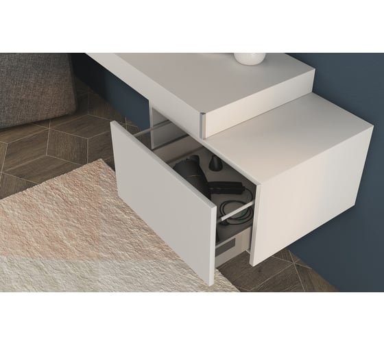 Изображение товара Подвесной шкафчик CEZARES TAVOLONE с выдвижным ящиком, Bianco Opaco, 75x43x30 41789