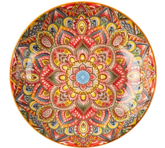 Изображение товара Тарелка Homium Kitchen, Multi, Маракеш, D20.5, оранжевый marakesh03