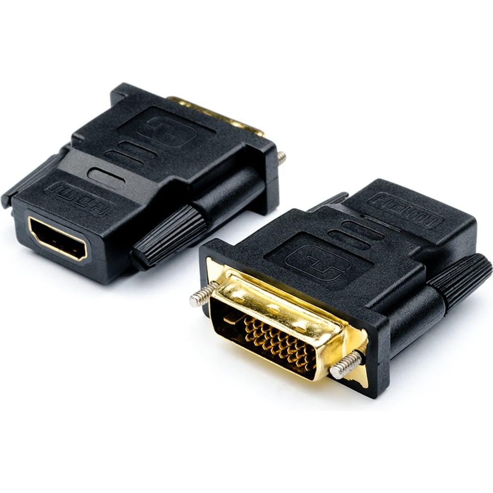 Изображение товара Переходник Retic штекер DVI-D гнездо HDMI с metallic корпусом