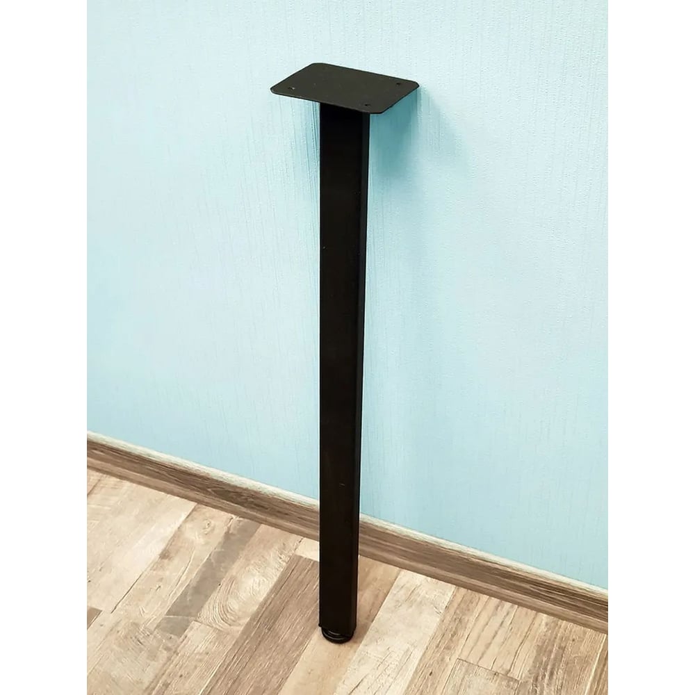 Изображение товара Ножка для стола Parallax 950 40x40 регулируемая черная сталь дизайн лофт