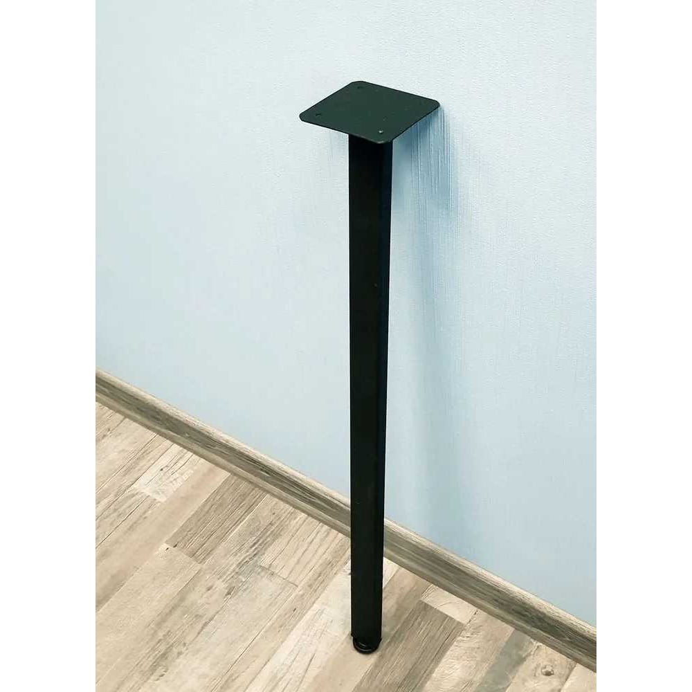 Изображение товара Ножка опора для стола Parallax 1075 40x20 металлическая регулируемая черная барная