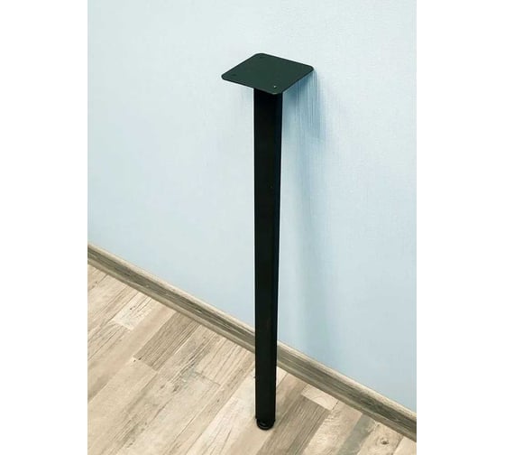 Изображение товара Ножка опора для стола Parallax 1075 40x20, металлическая, регулируемая, черная, барная, Лофт 1lb4020107-ОР