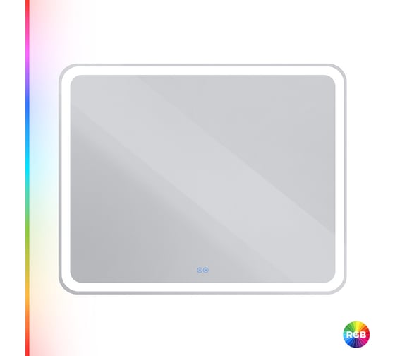 Изображение товара Зеркало со встроенной разноцветной подсветкой RGB и сенсорным выключателем Cezares MULTICOLORE , 12V, 220-240V, 1000x800x30 CZR-SPC-MC-1000-800-RGB-TCH