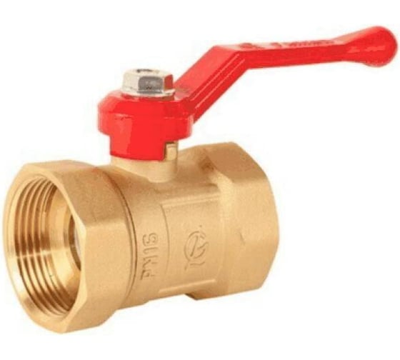 Изображение товара Кран шаровый латунный ГАЛЛОП ПРАКТИК 120 Ду50, Ру16 м/м, рычаг 103286 107-6394