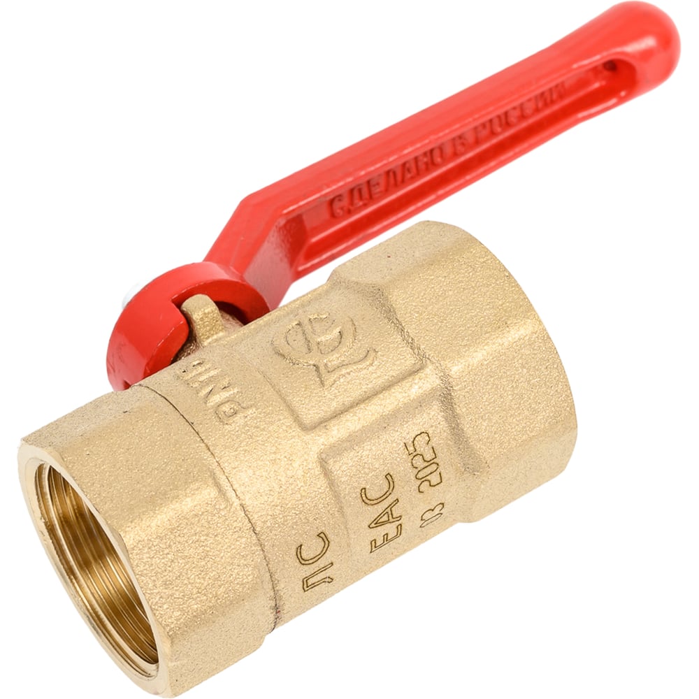 Изображение товара Кран шаровый латунный ГАЛЛОП ПРАКТИК 120 Ду20 Ру16