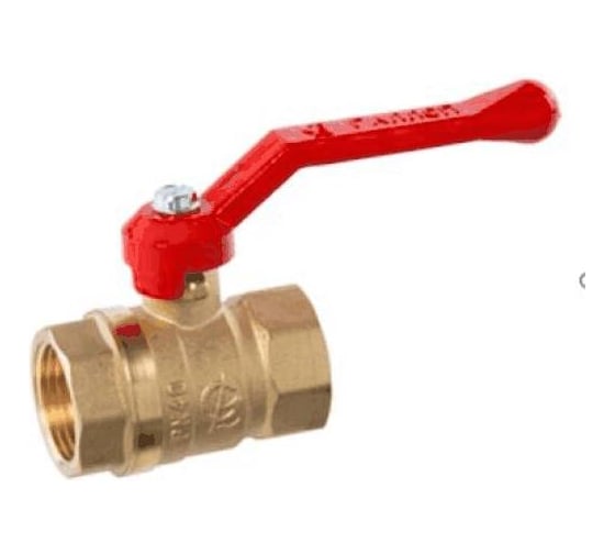 Изображение товара Кран шаровый латунный ГАЛЛОП Станд 220 Ду20, Ру40 м/м, рычаг 107182 109-0891