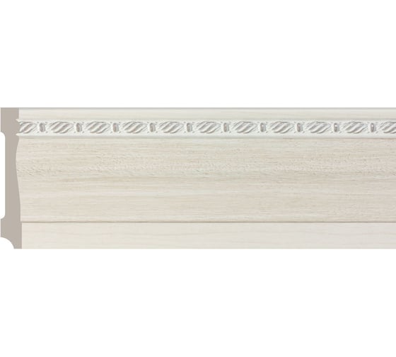 Изображение товара Плинтус Cosca Decor интерьерный багет, 95x14x2400 мм, Жемчуг СПБ019717