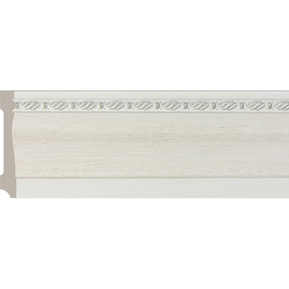 Изображение товара Плинтус Cosca Decor интерьерный багет 95x14x2400 мм слоновая кость