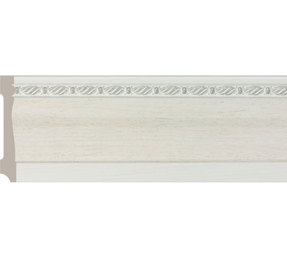 Изображение товара Плинтус Cosca Decor интерьерный багет, 95x14x2400 мм, Слоновая кость СПБ019731
