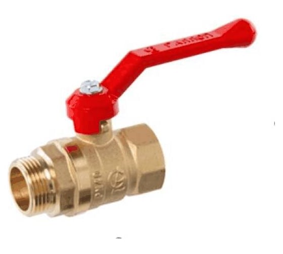 Изображение товара Кран шаровый латунный ГАЛЛОП Станд 221 Ду20, Ру40 м/р, рычаг 107184 109-0893