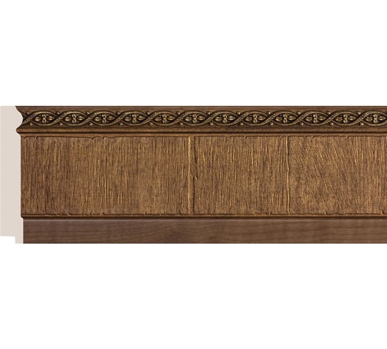 Изображение товара Плинтус Cosca Decor интерьерный багет, 80x11x2400 мм, Дуб тёмный СПБ016567
