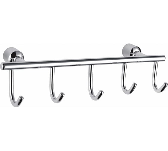 Изображение товара Вешалка с 5 крючками для ванной Wonzon & Woghand хром WW-9382-5